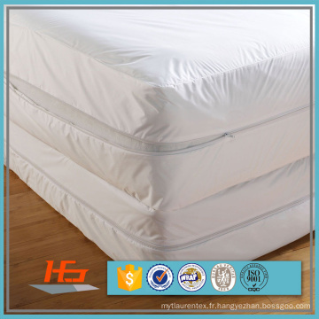 Encasement de matelas de lit de preuve de l&#39;eau de style d&#39;hôtel de roi de 100% polyester